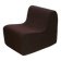 Chair, foam and velvet. Circa 1970