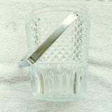 Carved glass ice bucket