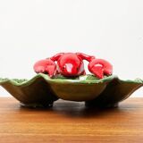 Vintage Italian lobster-shaped pottery sculpture.