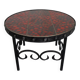 German Brutalist Side Table in Ceramic and Cast Iron, 1960s