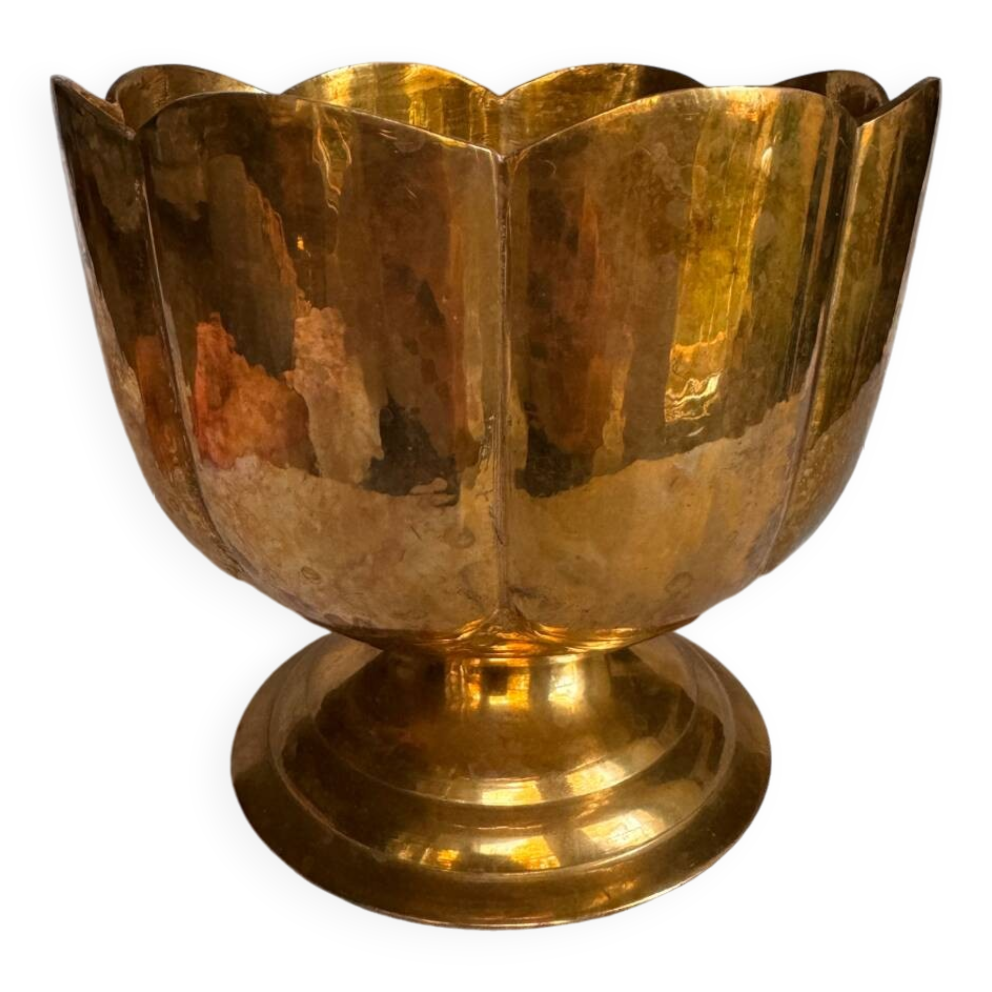 Brass footed bowl