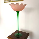 Ancien bougeoir en verre italien