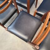 6 scandinavian vintage chairs circa 1970