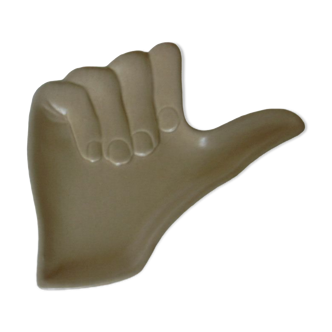 Vintage Beige Hand Ceramic Vide Poche