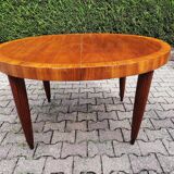 Oval table in cherry and zebrano