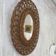 Vintage wicker mirror
