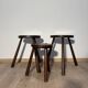 Farm stool in solid oak wood