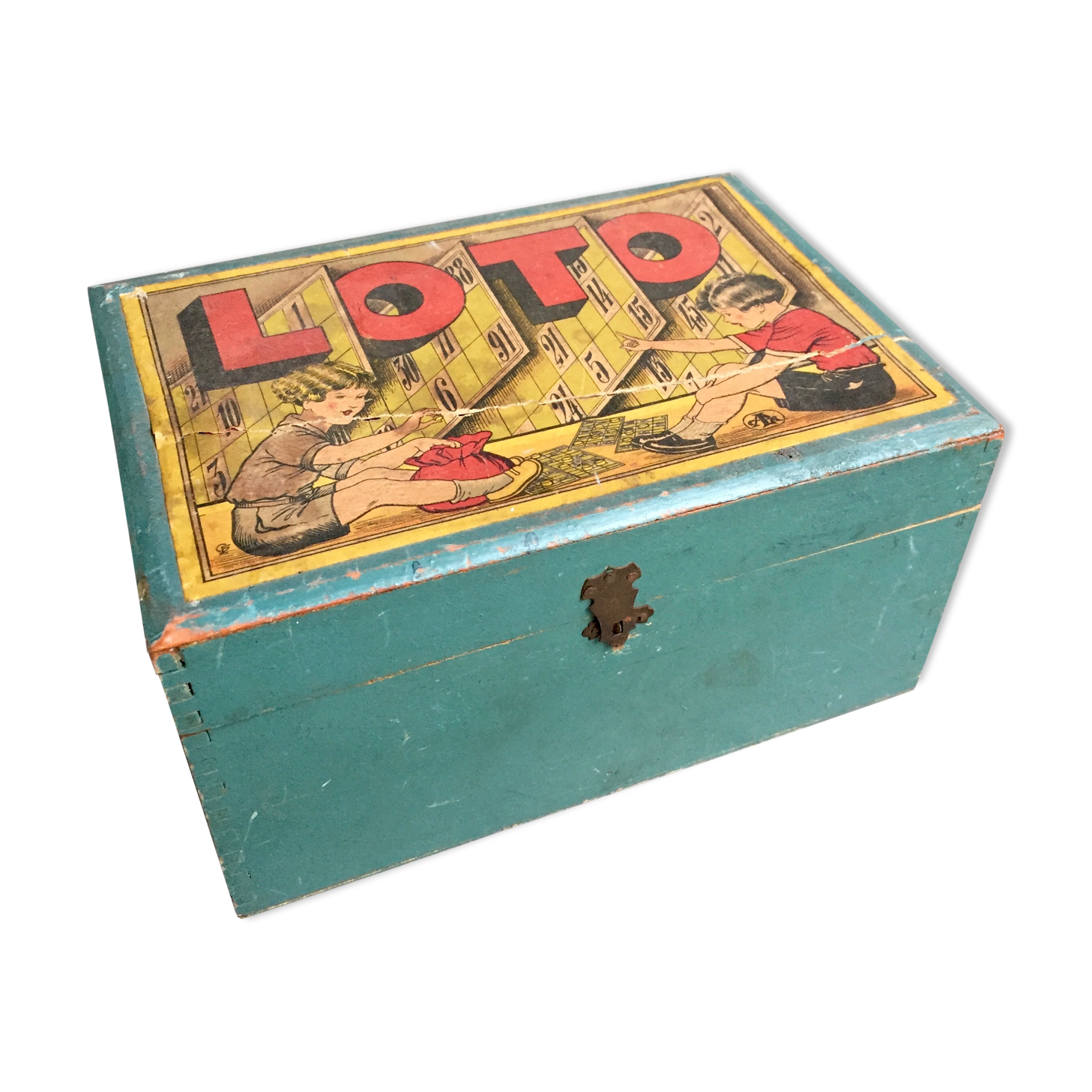 Jeu ancien pour enfant Loto enfantin - 86048402-177