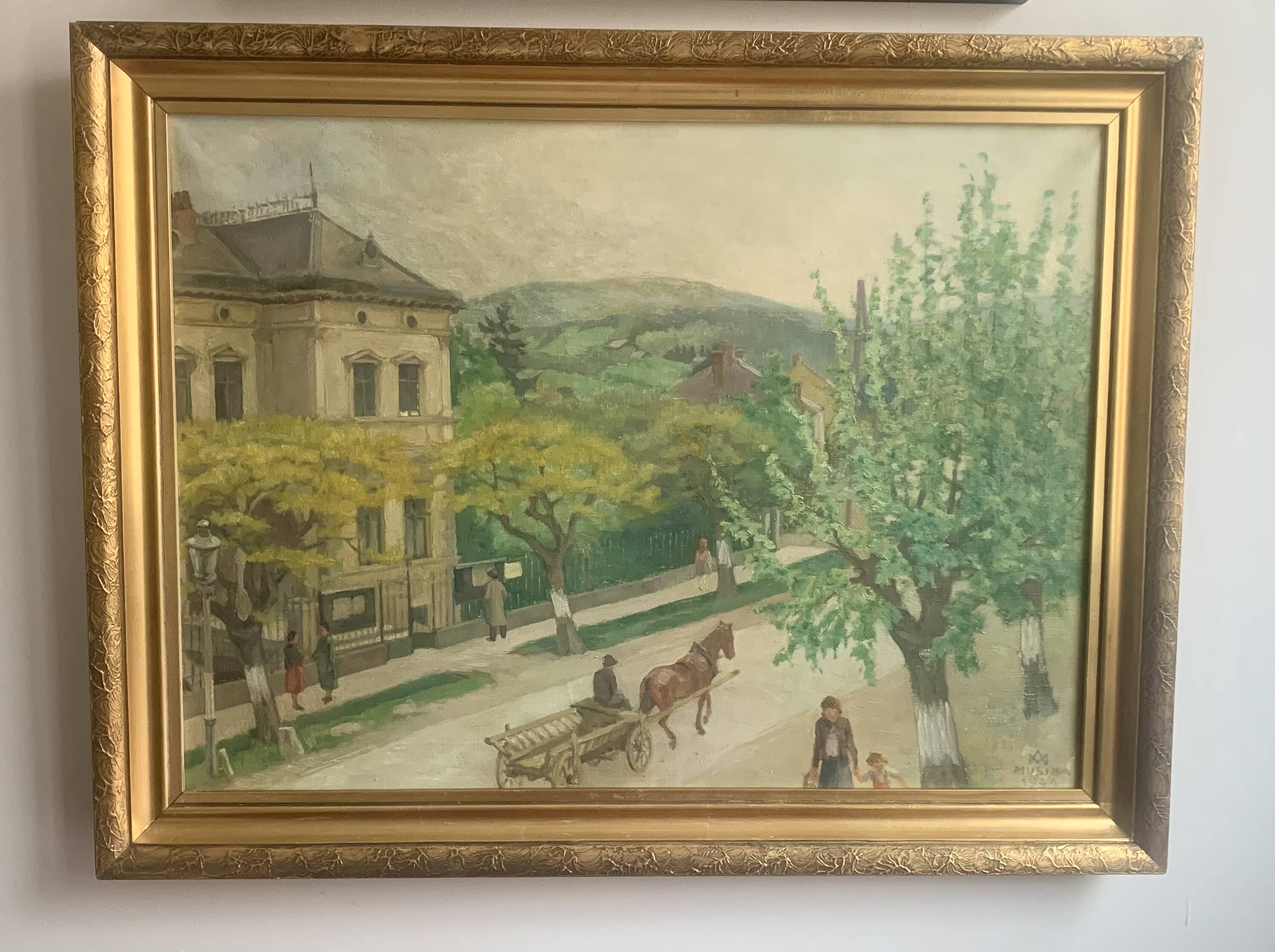 City view, oil on canvas, 1944