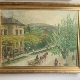 City view, oil on canvas, 1944