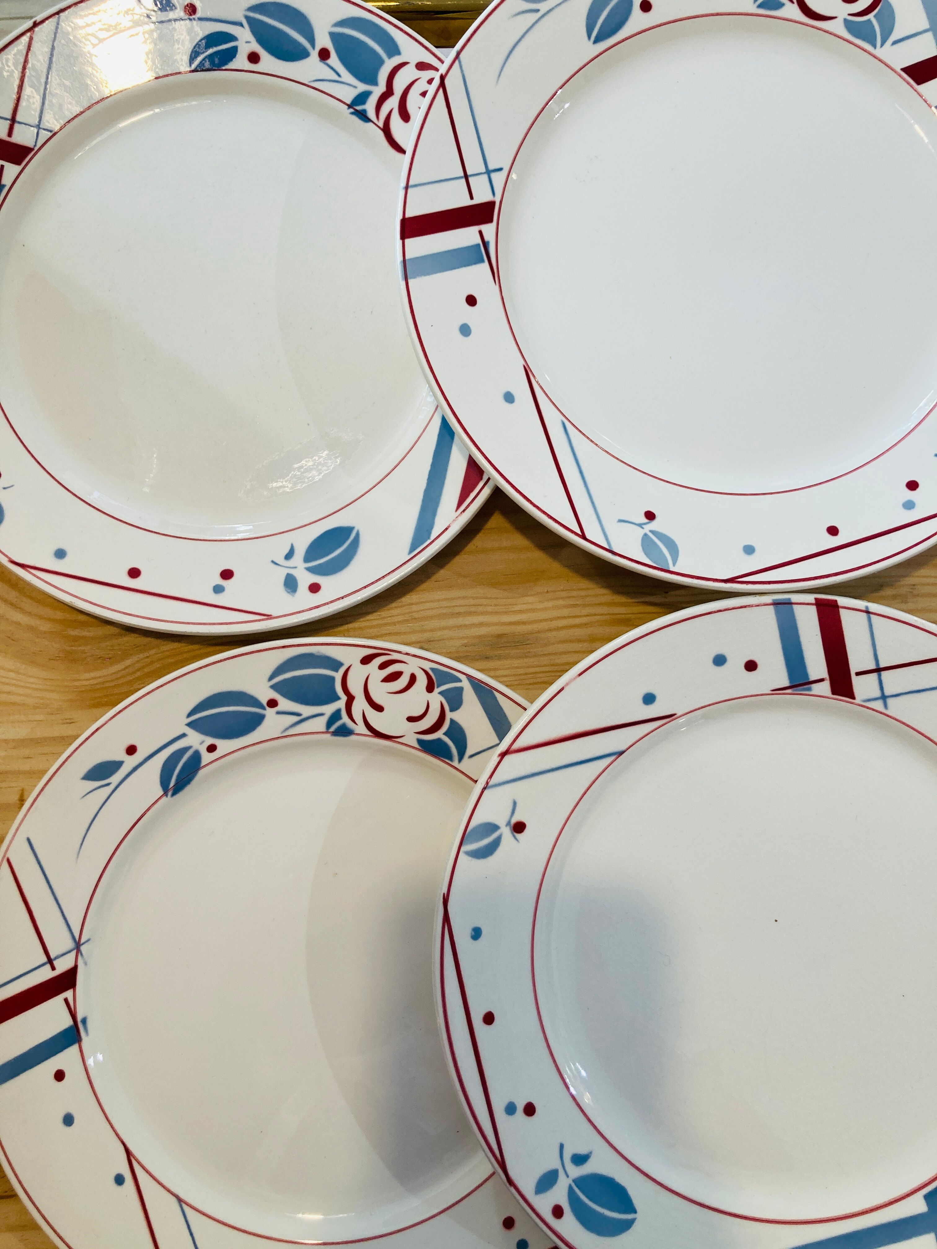 6 plates Beaujeu Digoin Sarreguemines