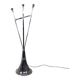 Standing chrome lamp in Art Deco style, Jules Dewaele Brussels, 1950