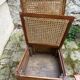 Chaise osier avec assise ouvrable