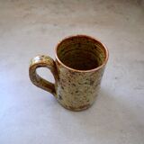 Set de 6 tasses en grès pyrité des années 60 /70