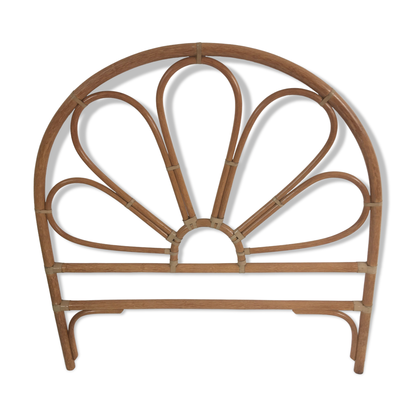 Vintage rattan headboard