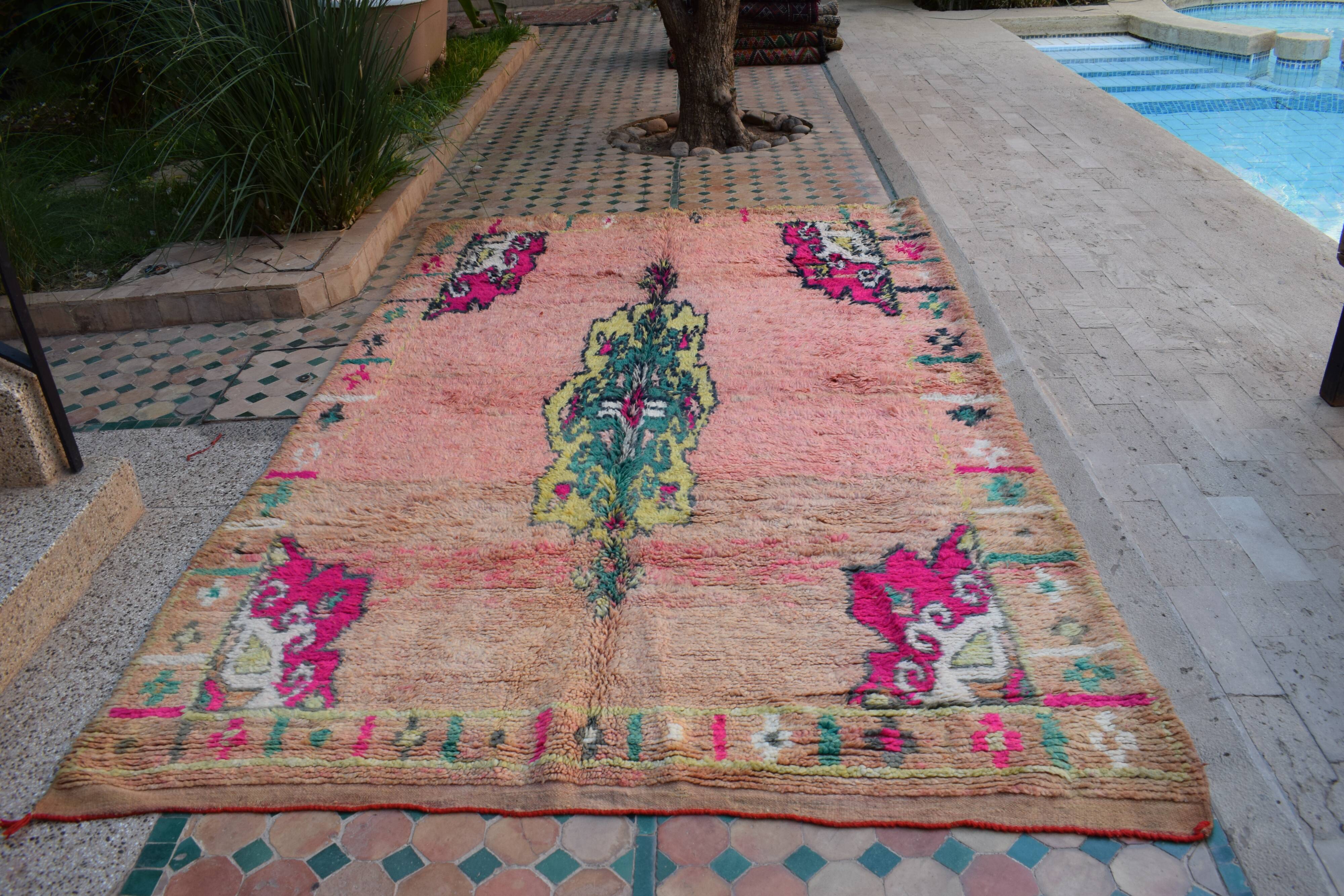 Berber rug Moroccan vintage Atlas, 305x183cm
