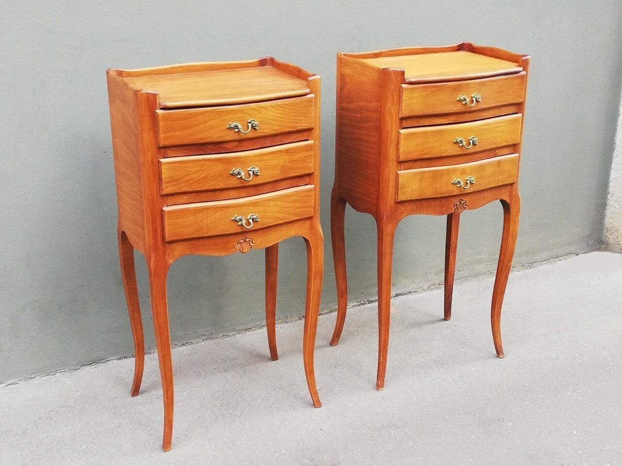 Pair of Louis XV style bedside tables