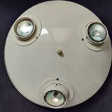 Ikea vintage white ceiling light 3 adjustable spots 90's