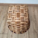 Chestnut basket wicker and rattan