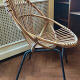 Vintage rattan armchair