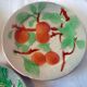 Lot 5 assiettes a dessert anciennes barbotine st clement decor peaches