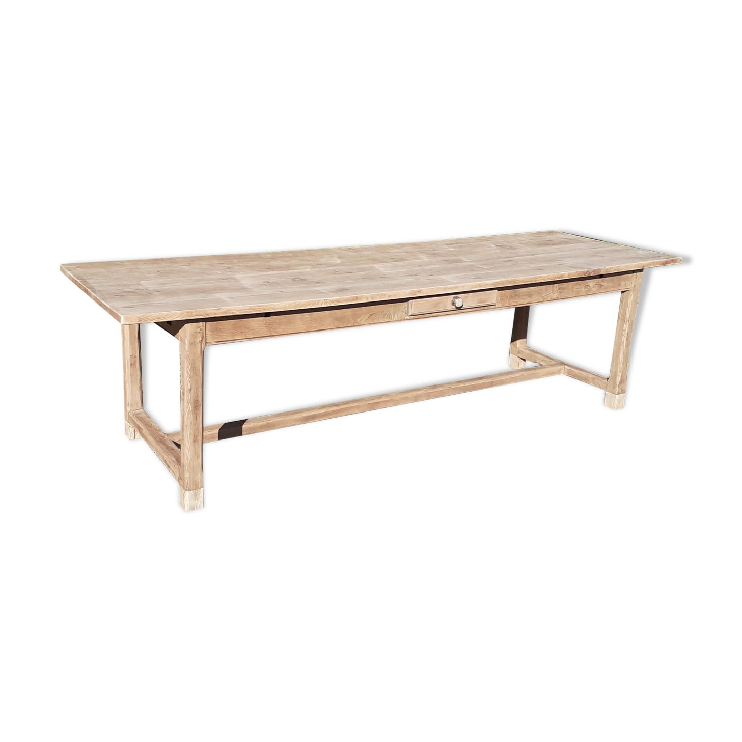 Table De Ferme En Chataignier Massif Selency