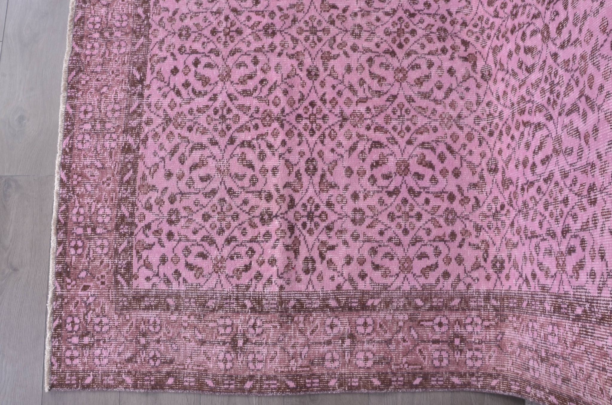Pink Anatolian Vintage Oushak Rug sku2347