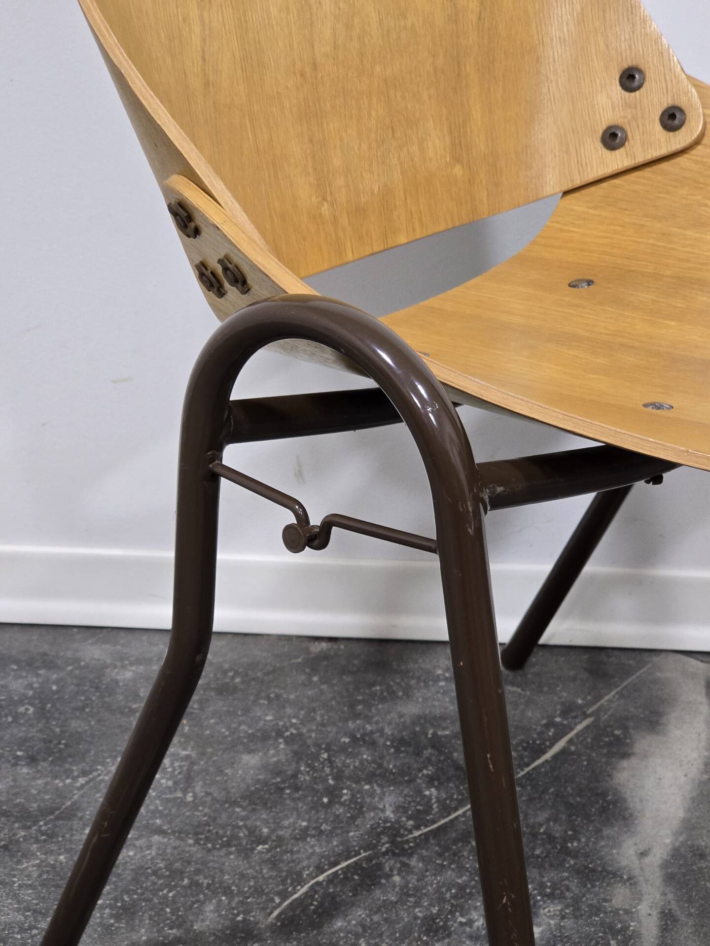 Pair of Lupina Stackable Chairs by Niko Kralj, 1970s Vintage Yugoslavi