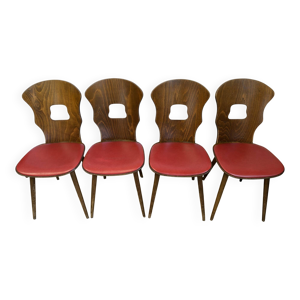 Suite de 4 chaises baumann