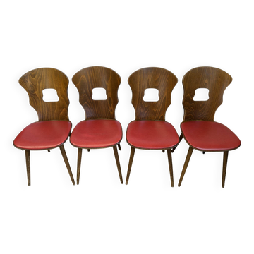 Set of 4 Baumann chairs model "Gentiane" – 1960s/70s
