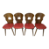 Suite de 4 chaises Baumann modèle “Gentiane” – années 60/70