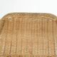 Rohe Noordwolde rattan and metal bar stool, The Netherlands 1950's