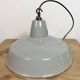 Industrial Grey Enamel Factory Pendant Lamp from Thorlux, 1960s