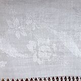 6 large napkins 19th, damassed, monogrammed "CB"