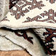 Tapis beige motifs ethniques - 157 x 91 cm