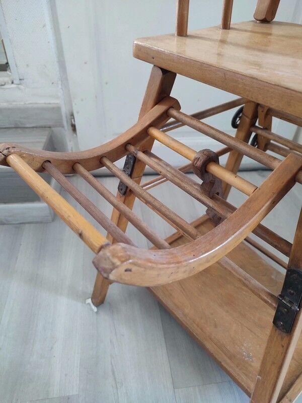 Chaise haute bébé vintage baumann