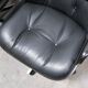 Black leather armchair by Charles Pollock for Knoll International