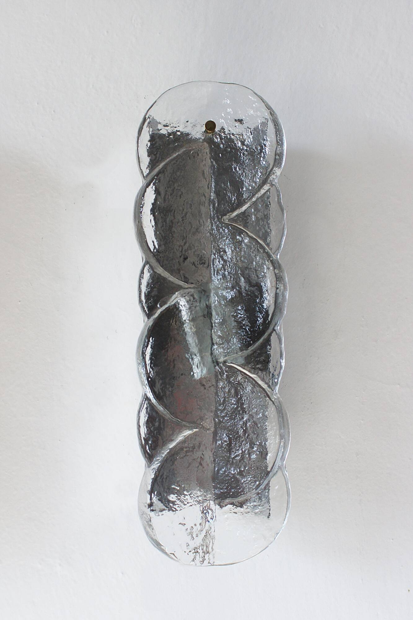 Citrus Wall Lamp in Glass and Metal from Kalmar Franken Kg, Set of 2