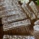 Set of 12 vintage glass knife rests