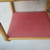 Vintage rattan wall shelf 60s