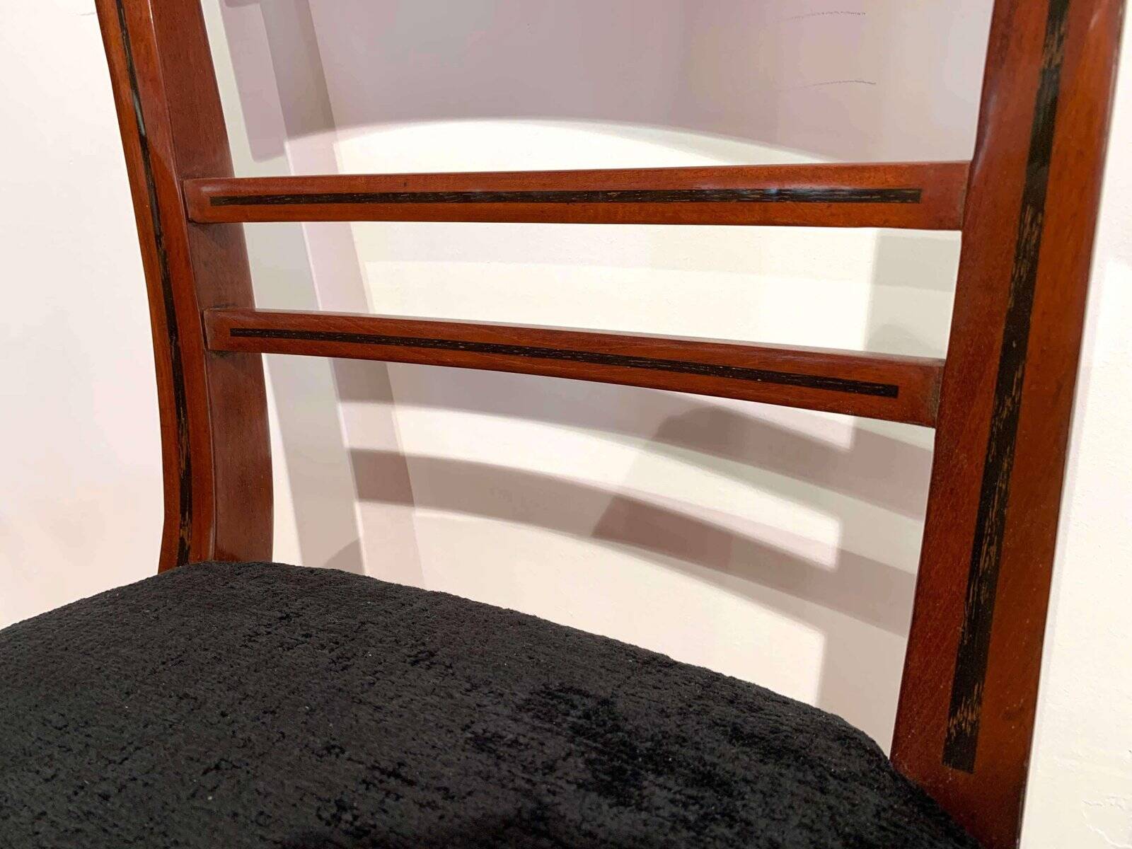 Neoclassical Solid Mahogany Side Chair, 1820s