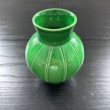 Cracked earthenware vase