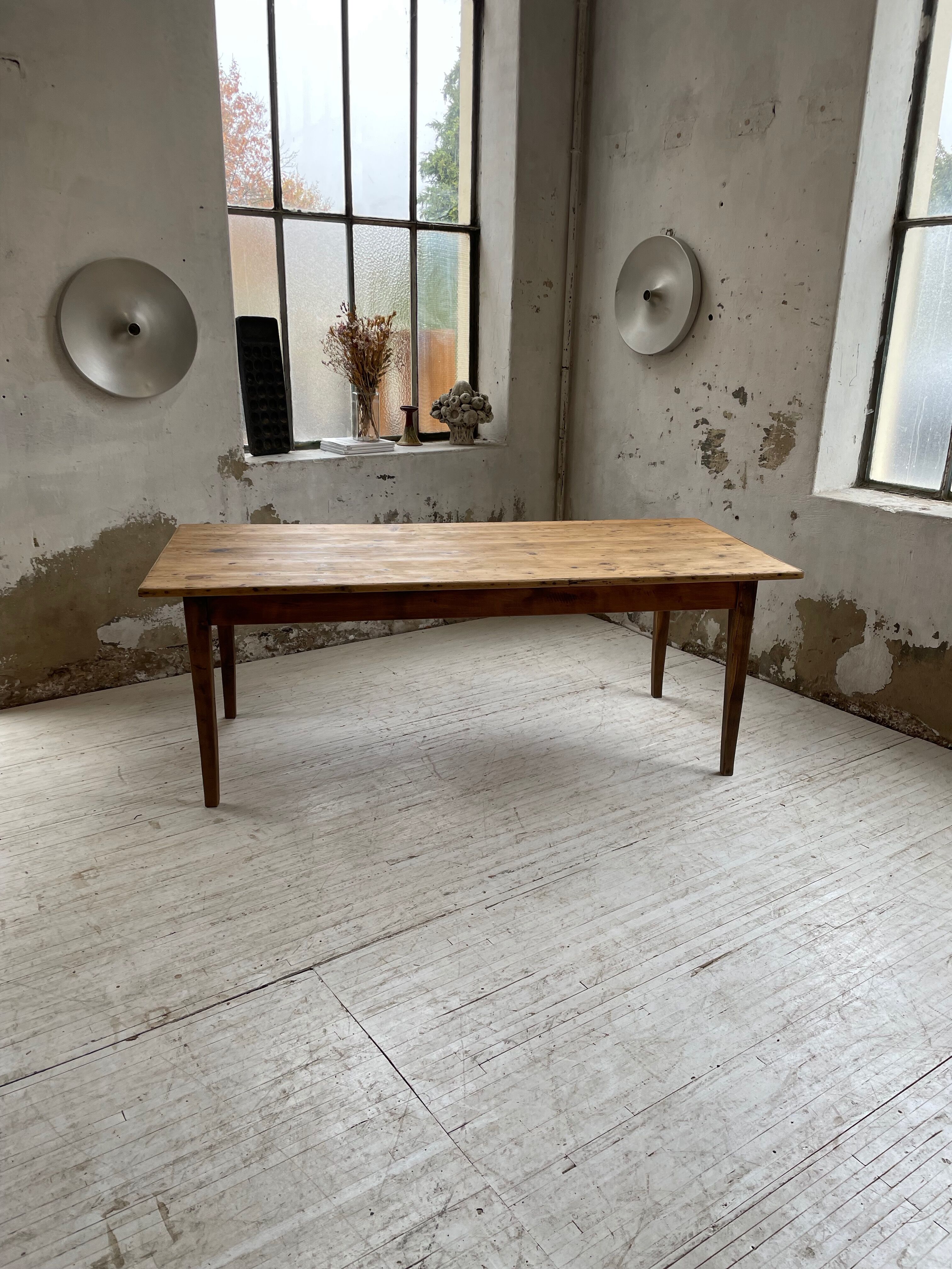 Oak farmhouse table 2m
