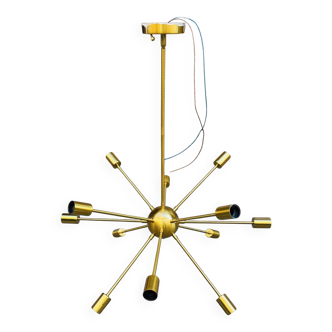 Lampadario Sputnik Anni '70 – 12 Punti Luce
