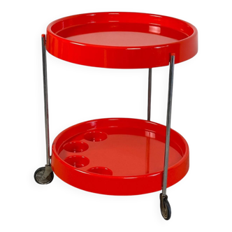 Vintage Serving Trolley with Bottle Holder by Dal Vera Italy, 1970s