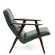 Vintage armchairs with green leather upholstery, 1960s