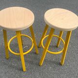 Paire de tabourets industriel