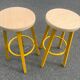 Pair of industrial stools