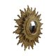 Gold Sun Mirror Two Levels Convex Mirror Sunburst 56cm