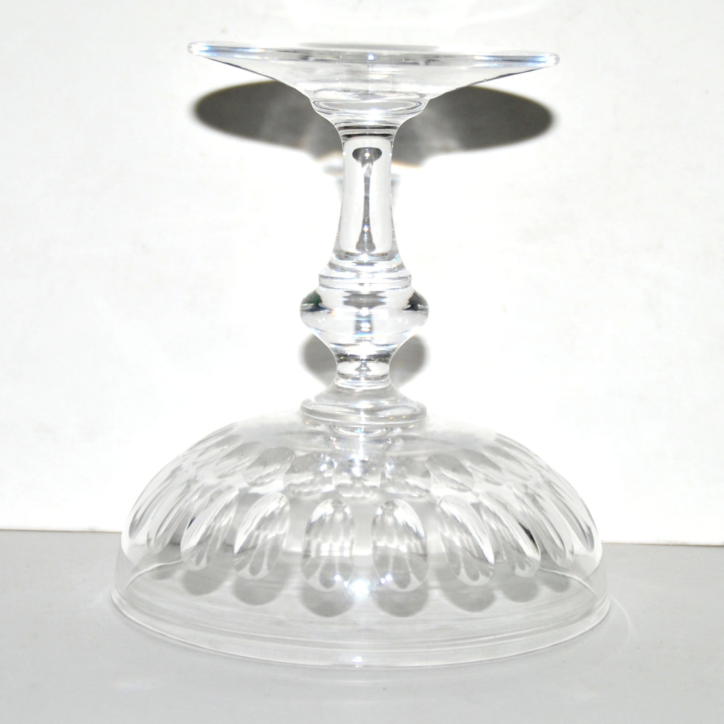 6 old champagne cups cristal cut from olives oves - Baccarat St Louis
